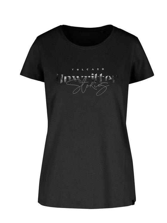 Volcano Volcano T-Shirt T-TALE Czarny Regular Fit