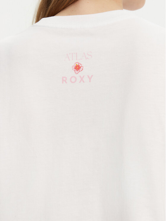 Roxy Roxy T-shirt ERJZT05899 Bijela Relaxed Fit