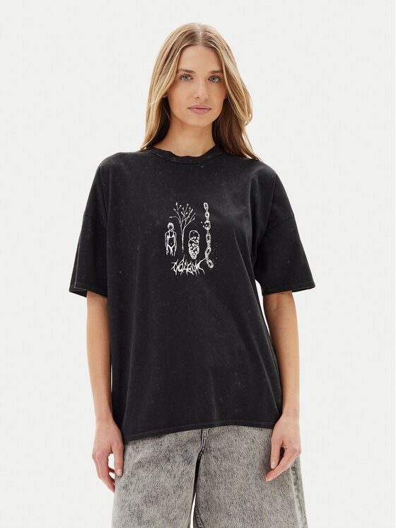 Volcom Volcom Póló Voltrip B3512508 Fekete Oversize