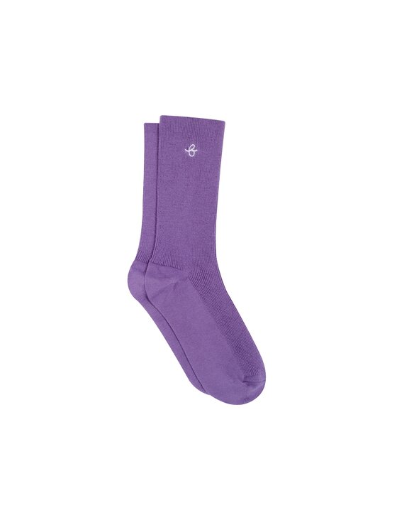 B SIDES B SIDES Skarpety długie MERINO UNISEX Fioletowy