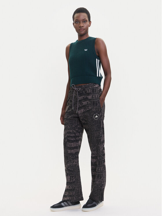 adidas by Stella McCartney adidas by Stella McCartney Donji dio trenerke JN2216 Crna Regular Fit