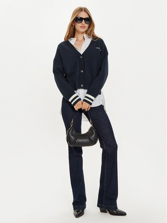 Guess Jeans Guess Jeans Kardigan W4BR81 Z3HM1 Tamnoplava Regular Fit