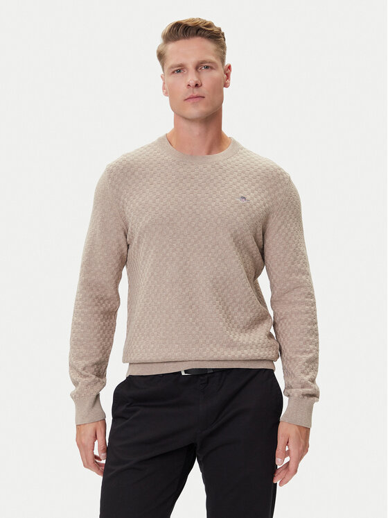 Gant Gant Svetr 8030261 Béžová Regular Fit