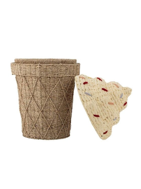 MIAhome MIAhome Kosz na zabawki hiacynt wodny GELATO 72 cm Brązowy