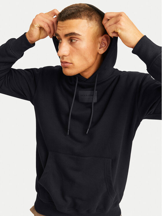 Jack&Jones Jack&Jones Μπλούζα Hakkai 12256841 Μαύρο Relaxed Fit