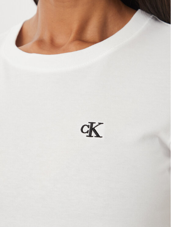 Calvin Klein Jeans Calvin Klein Jeans T-Shirt J20J212883 Λευκό Slim Fit