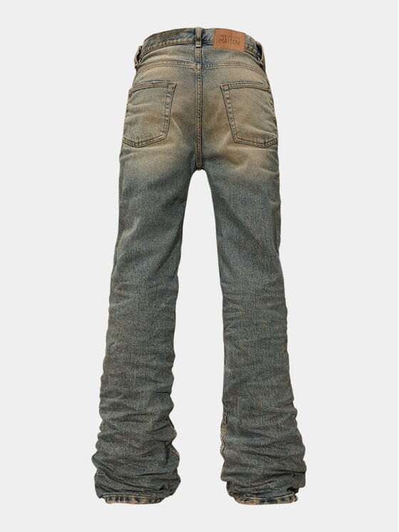 MADE BY SOCIETY MADE BY SOCIETY Spodnie materiałowe NOVA-GREY - P27232 Niebieski Basic Fit
