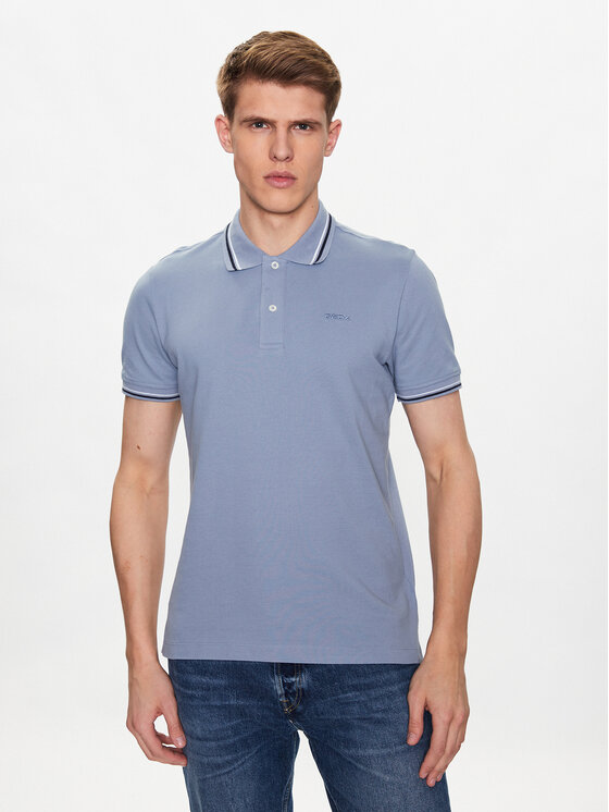 Geox Tricou polo Piquet M3510A-T2649 F4580 Albastru Regular Fit
