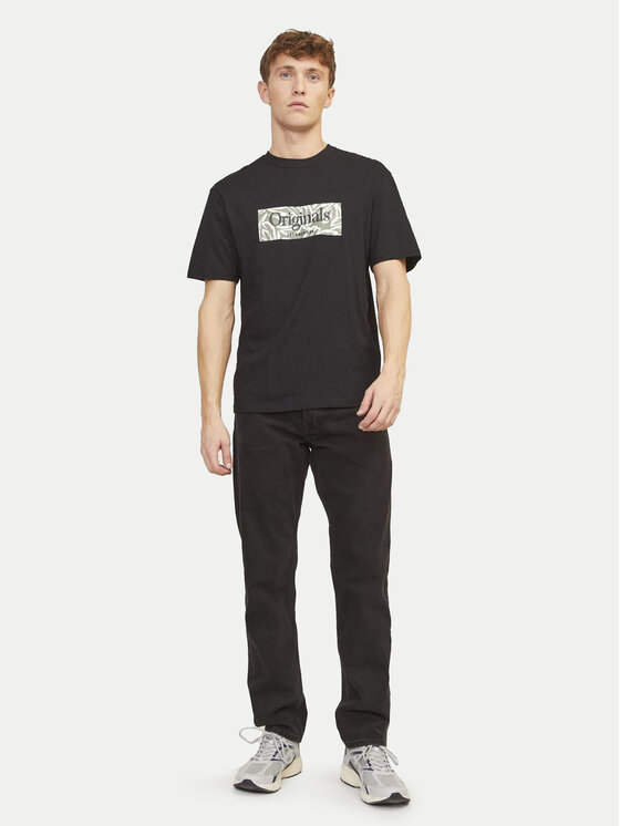 Jack & Jones Jack & Jones T-Shirt Lafayette 12250436 Czarny Relaxed Fit