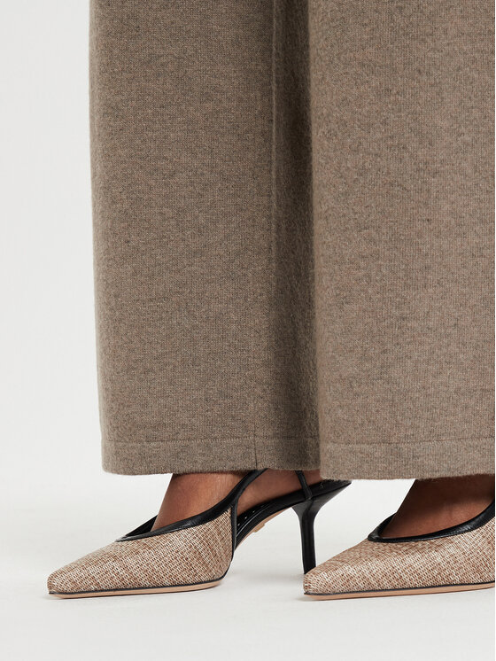 Weekend Max Mara Weekend Max Mara Pantaloni di tessuto Tennis 2425336012 Beige Regular Fit