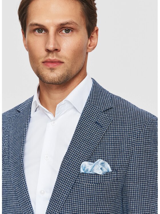 Pako Lorente Pako Lorente Marynarka P26SF-3X-027 Niebieski Slim Fit