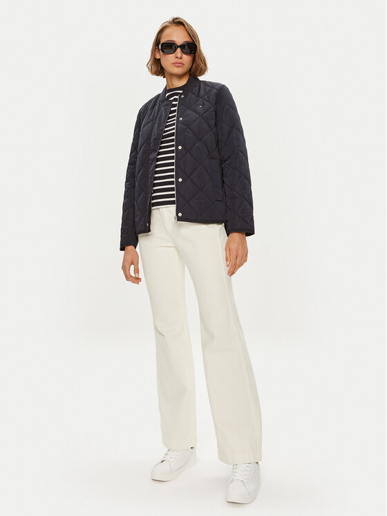 Tommy Hilfiger Tommy Hilfiger Átmeneti kabát WW0WW42376 Sötétkék Regular Fit