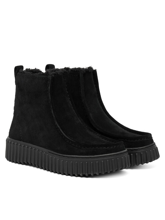 Clarks Clarks Botine Torhill Cozy 26182910 Negru