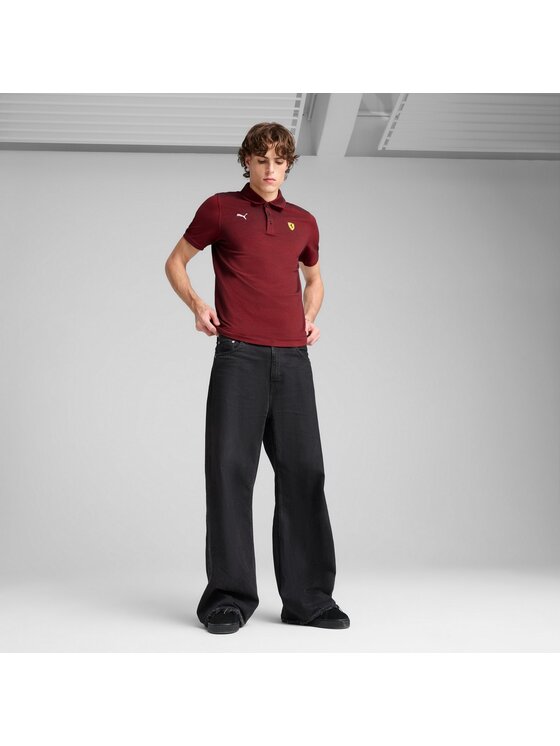Puma Puma Polo 630186 Czerwony Regular Fit