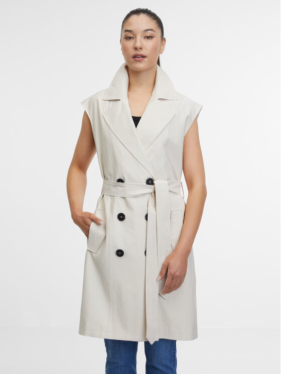 Orsay Orsay Kamizelka 1000354048000__36 Beżowy A-Line Fit