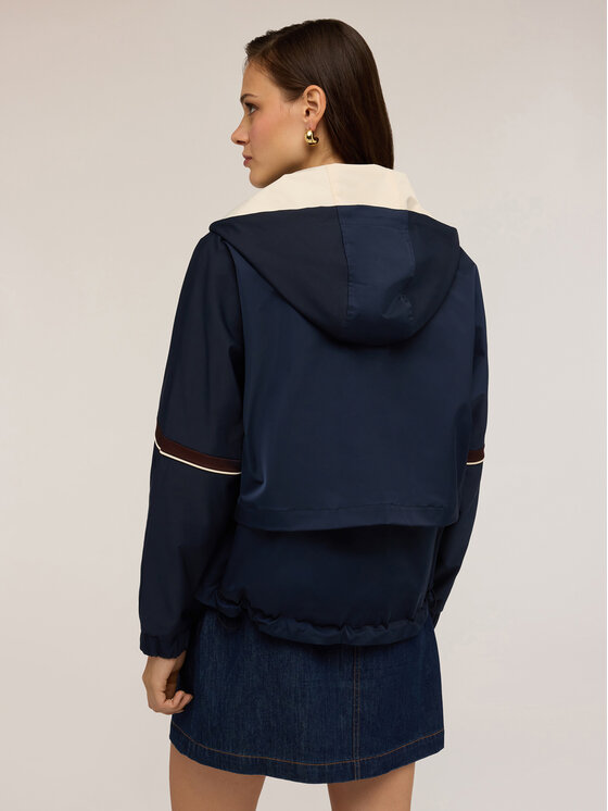 Motivi Motivi Cappotto R243W000143N034 Blu A-Line Fit