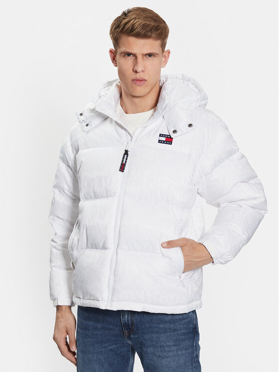 Tommy Jeans Tommy Jeans Pernata jakna Graffiti Alaska DM0DM16576 Bijela Regular Fit