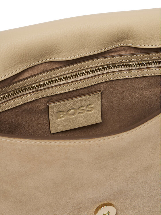 BOSS BOSS Torebka Boss Beyond Saddle S 50557963 Beżowy
