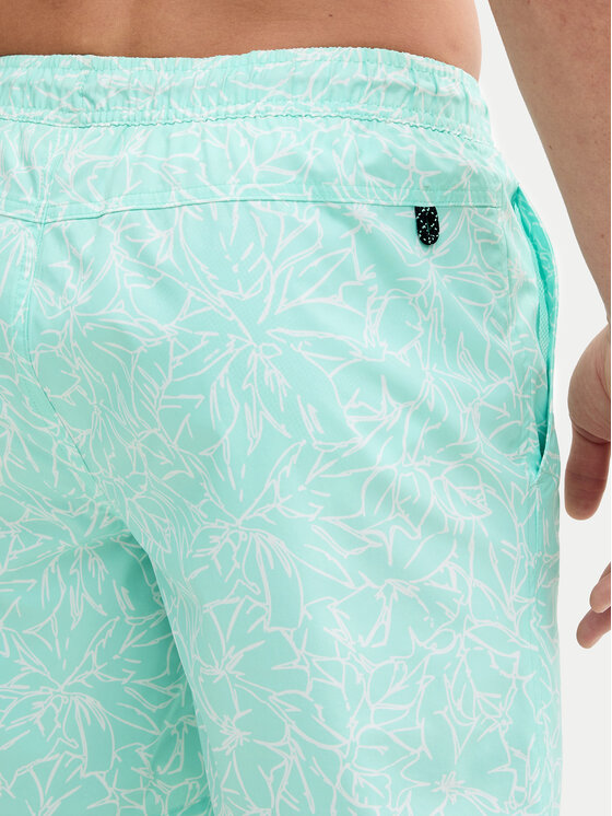 Tom Tailor Tom Tailor Pantaloni scurți pentru înot 1045070 Verde Regular Fit