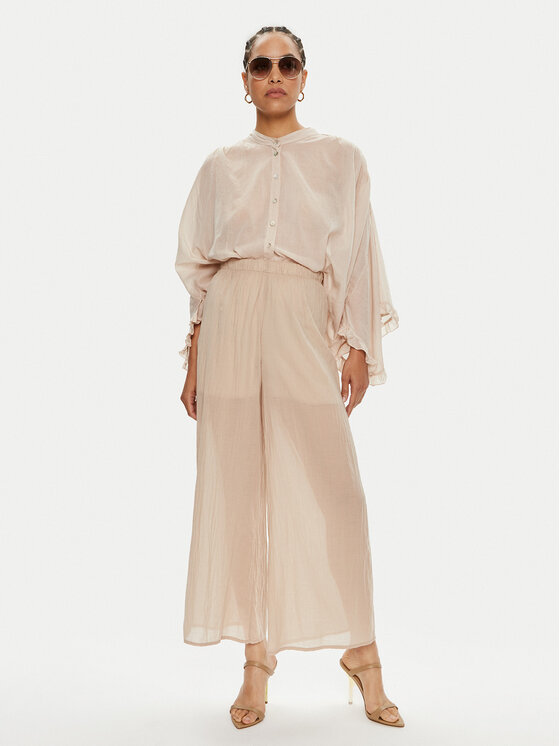 ViCOLO ViCOLO Штани з тканини TB2080 Бежевий Regular Fit