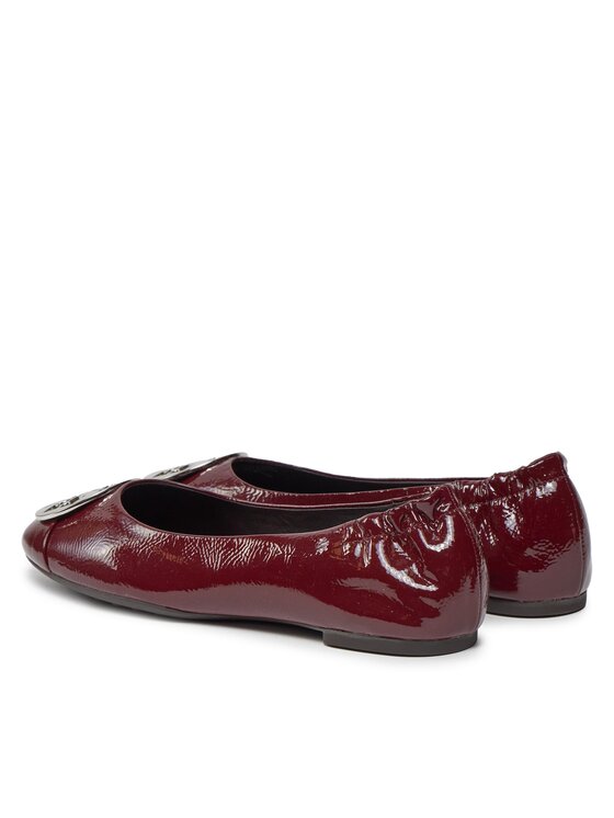 Tory Burch Tory Burch Baleriny Claire Cap-Toe Ballet 156159 Bordowy