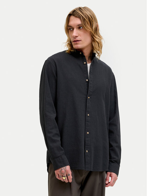 Jack & Jones Jack & Jones Πουκάμισο Summer 12289184 Μαύρο Regular Fit