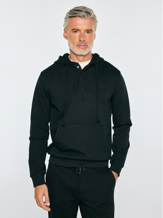 BIG STAR BIG STAR Bluza BAZYLER Czarny Basic Fit