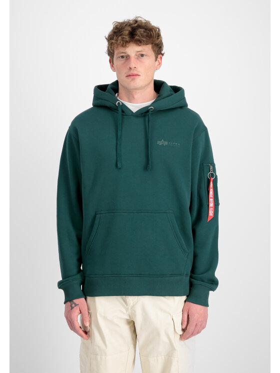 Alpha Industries Alpha Industries Bluza Air Force Hoodie Zielony Regular Fit