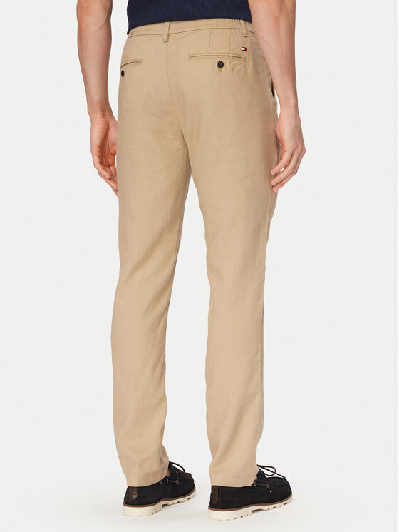 Tommy Hilfiger Tommy Hilfiger Chino nohavice Denton MW0MW42337 Kaki Straight Fit