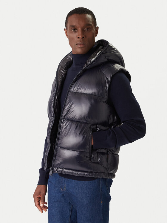 Save The Duck Kamizelka D80296M LOVE21 Granatowy Regular Fit