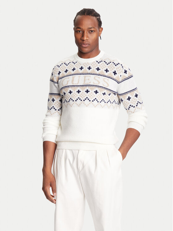 Guess Guess Sweater M5BR61 Z4142 Ekru Regular Fit