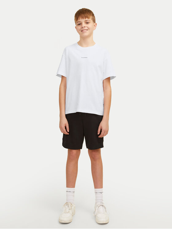 Jack & Jones Junior Jack & Jones Junior Marškinėliai Joraruba 12257134 Balta Volume Fit