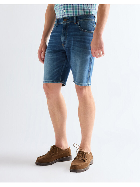 Wrangler Wrangler Szorty jeansowe TEXAS SHORTS Niebieski Straight Leg
