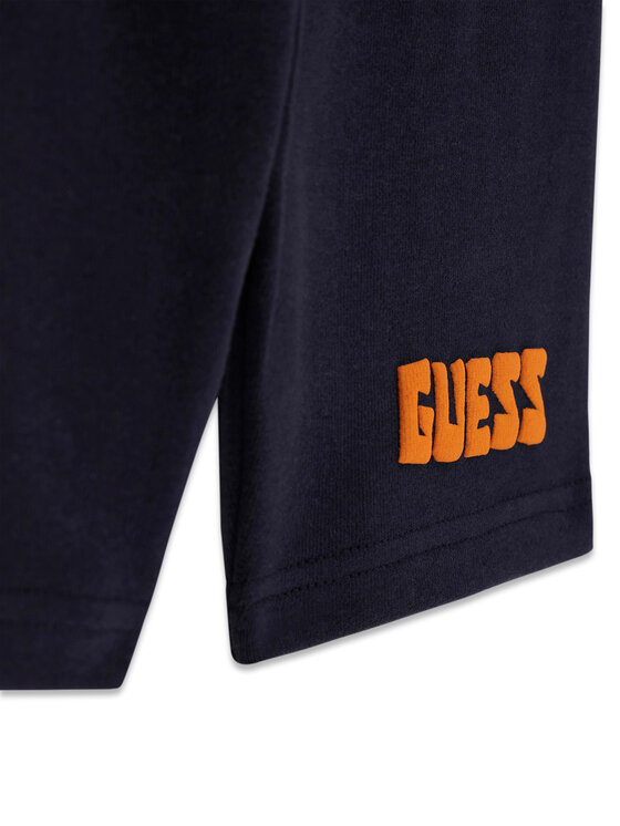 Guess Guess Komplet majica in kratke hlače N6GG03 K8HM4 Mornarsko modra