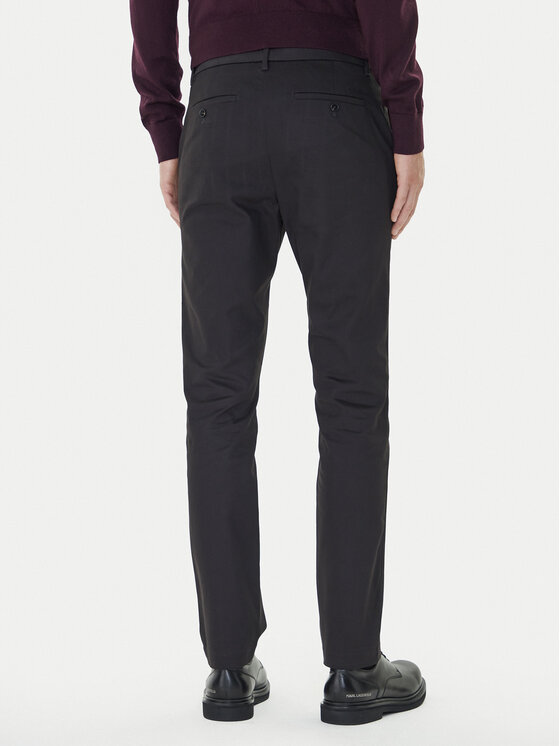 Calvin Klein Calvin Klein Chino nohavice LV04LD613G Čierna Slim Fit