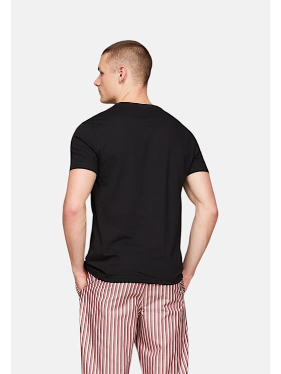 Tommy Hilfiger Tommy Hilfiger Тишърт q-roa-34859 Черен Regular Fit