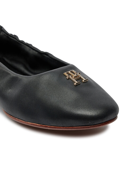 Tommy Hilfiger Tommy Hilfiger Baleríny Th Elevated Elastic Ballerina FW0FW07882 Černá