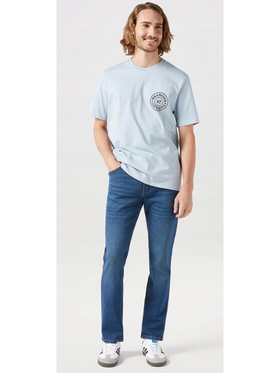 Wrangler Wrangler Jeansy Larston Niebieski Slim Fit