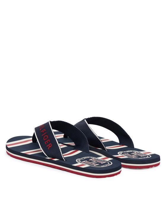 Tommy Hilfiger Tommy Hilfiger Σαγιονάρες Stripes Beach Sandal FM0FM06003 Σκούρο μπλε