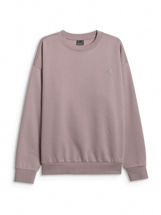 4F 4F Bluza ESSENTIALS Beżowy Loose Fit