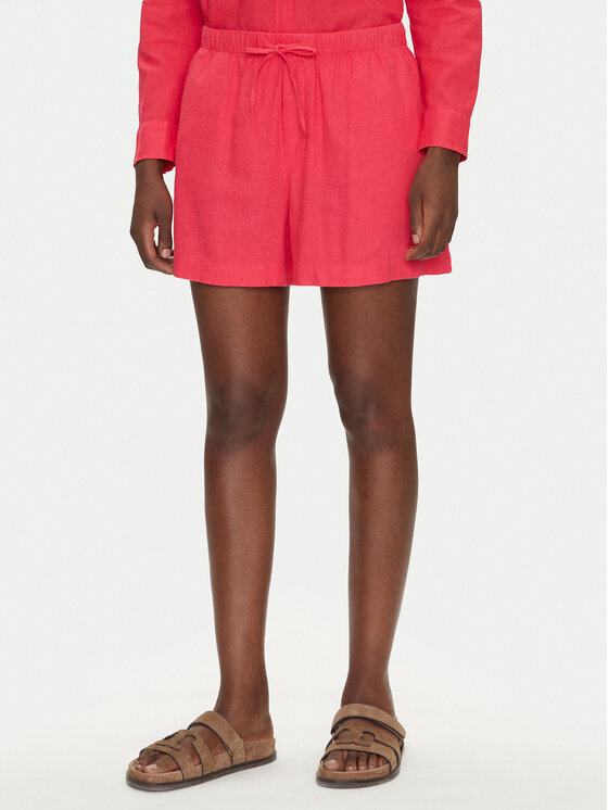 Gap Gap Pantalon scurți din material 713386-02 Roz Regular Fit