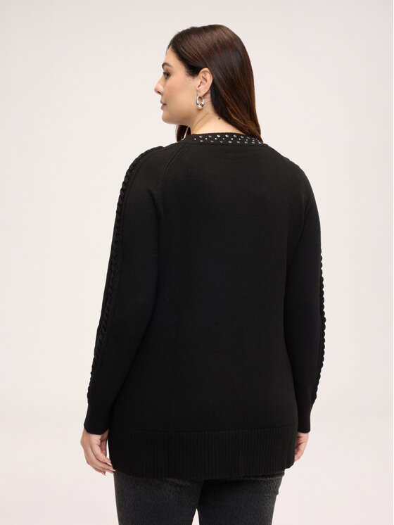Fiorella Rubino Fiorella Rubino Sweter M485L008761N033 Czarny Regular Fit