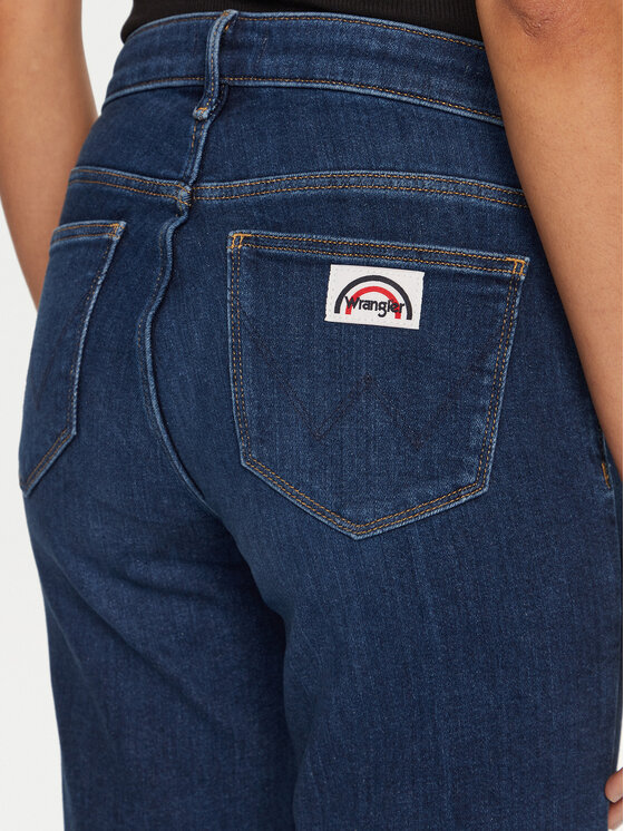 Wrangler Wrangler Jeans hlače 112351028 Mornarsko modra Flare Fit