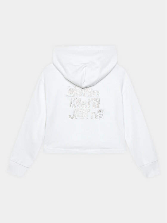 Calvin Klein Jeans Calvin Klein Jeans Felpa Metallic IG0IG02304 Bianco Regular Fit