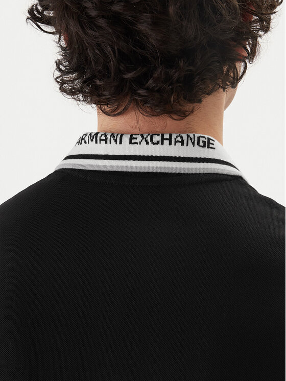 Armani Exchange Armani Exchange Polo XM002350 AF10366 UC001 Crna Regular Fit