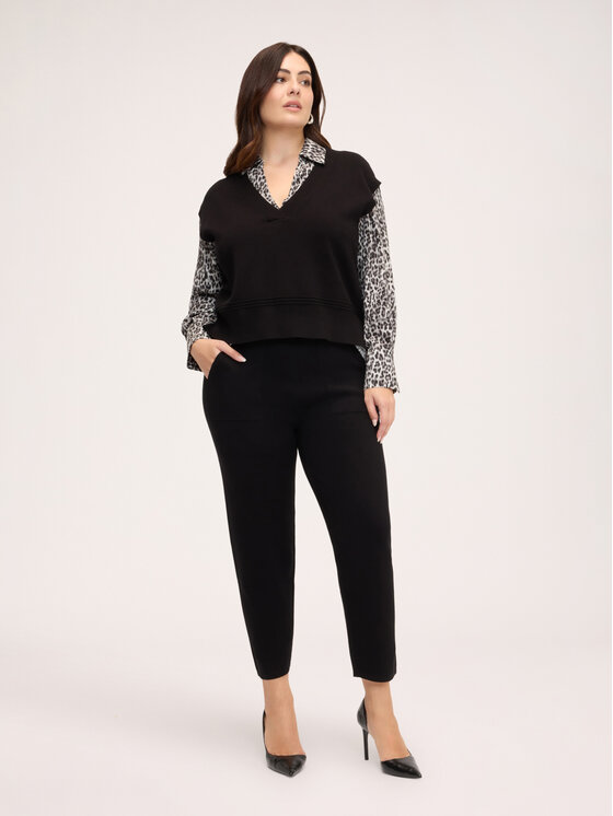 Fiorella Rubino Fiorella Rubino Pantaloni di tessuto P639L002552N033 Nero Regular Fit