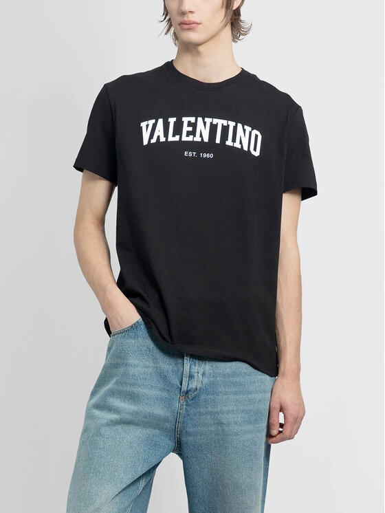 Valentino T shirt T shirt Valentino Nero Regular Fit Modivo