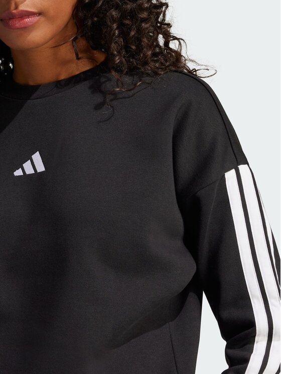 adidas adidas Bluza Essentials 3-Stripes Fleece Czarny Regular Fit