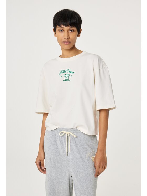 Fabienne Chapot Fabienne Chapot T-Shirt 6108-1761-173 Beżowy Loose Fit