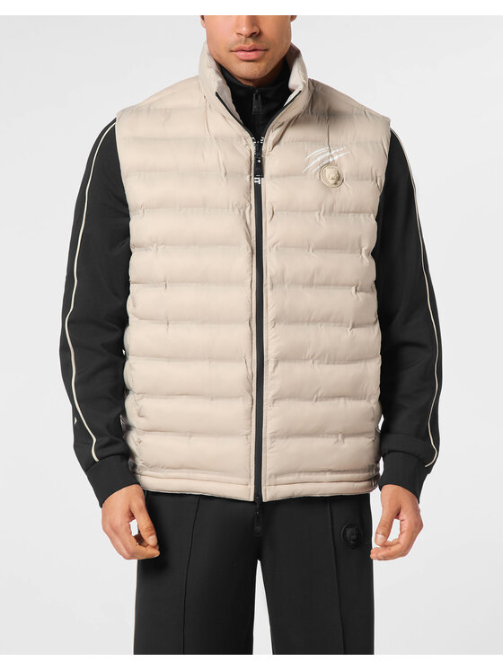 Plein Sport Plein Sport Gilet 23999 Beige Regular Fit